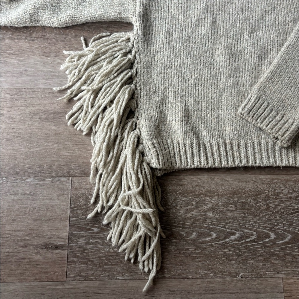 Zara Fringe Detail Sweater - Picture 3 of 6